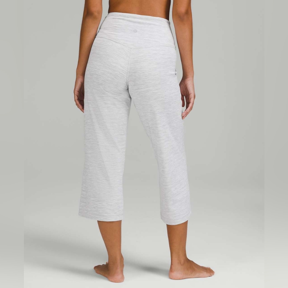 Lululemon Align High-Rise Wide Leg Crop 23"Wee Are From Space Nimbus Battleshi